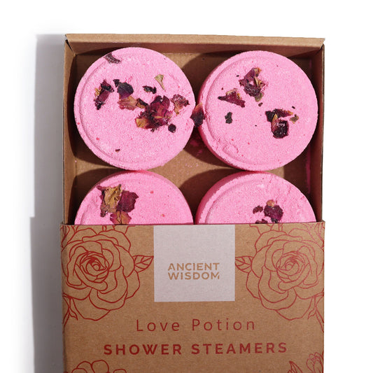 4-pack Zen Duschångare 50 g - Therapy Wellness Quartet - Love Potion (Pinky Red)