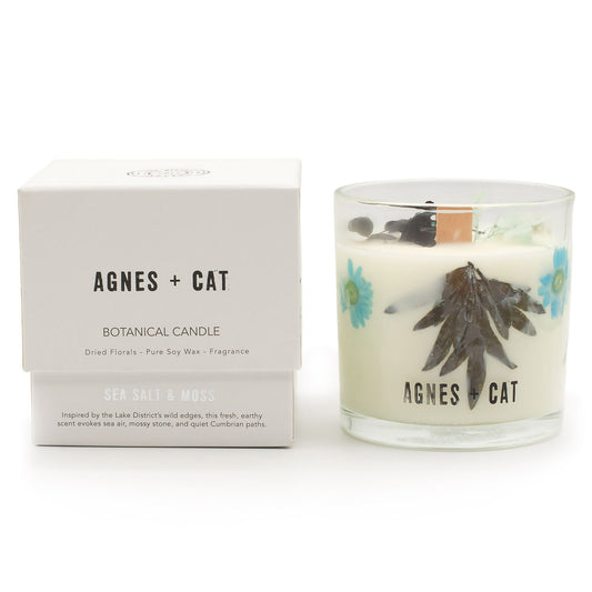 Agnes + Cat Botaniska Sojavaxljus - Seasalt & Moss