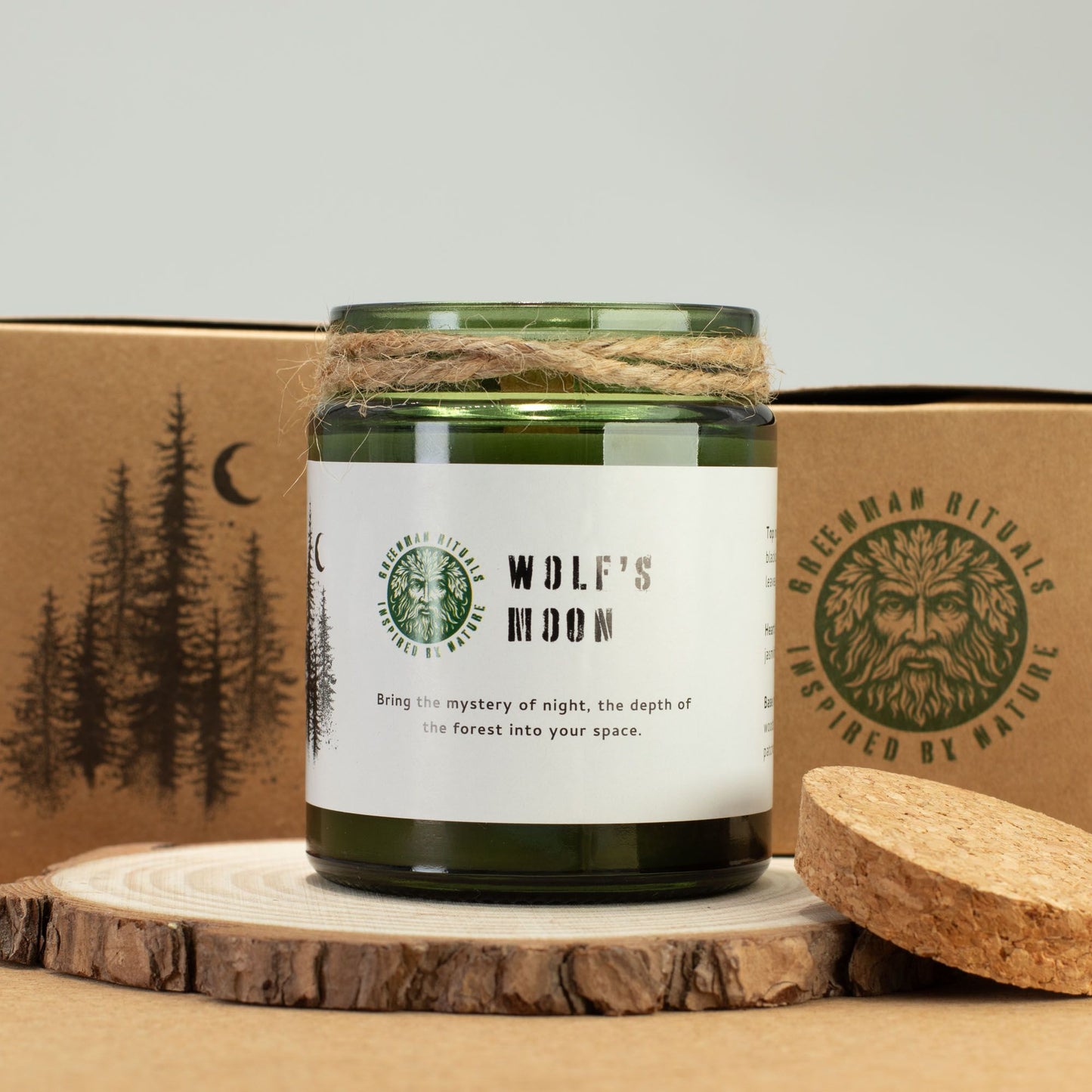 GREENMAN - Woodwick Soy Candle - Wolf's Moon