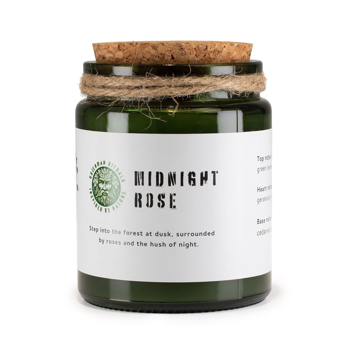 GREENMAN - Woodwick Soy Candle - Midnight Rose