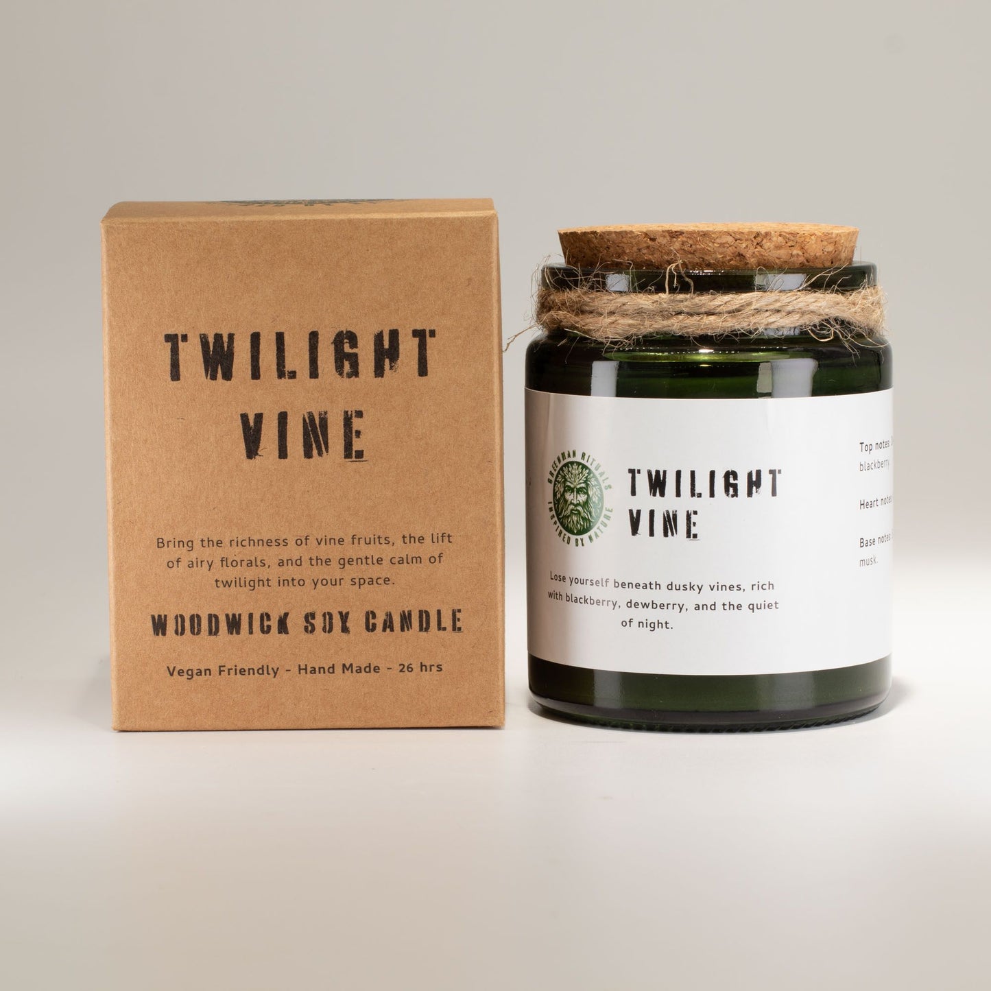 GREENMAN - Woodwick Soy Candle - Twilight Vine