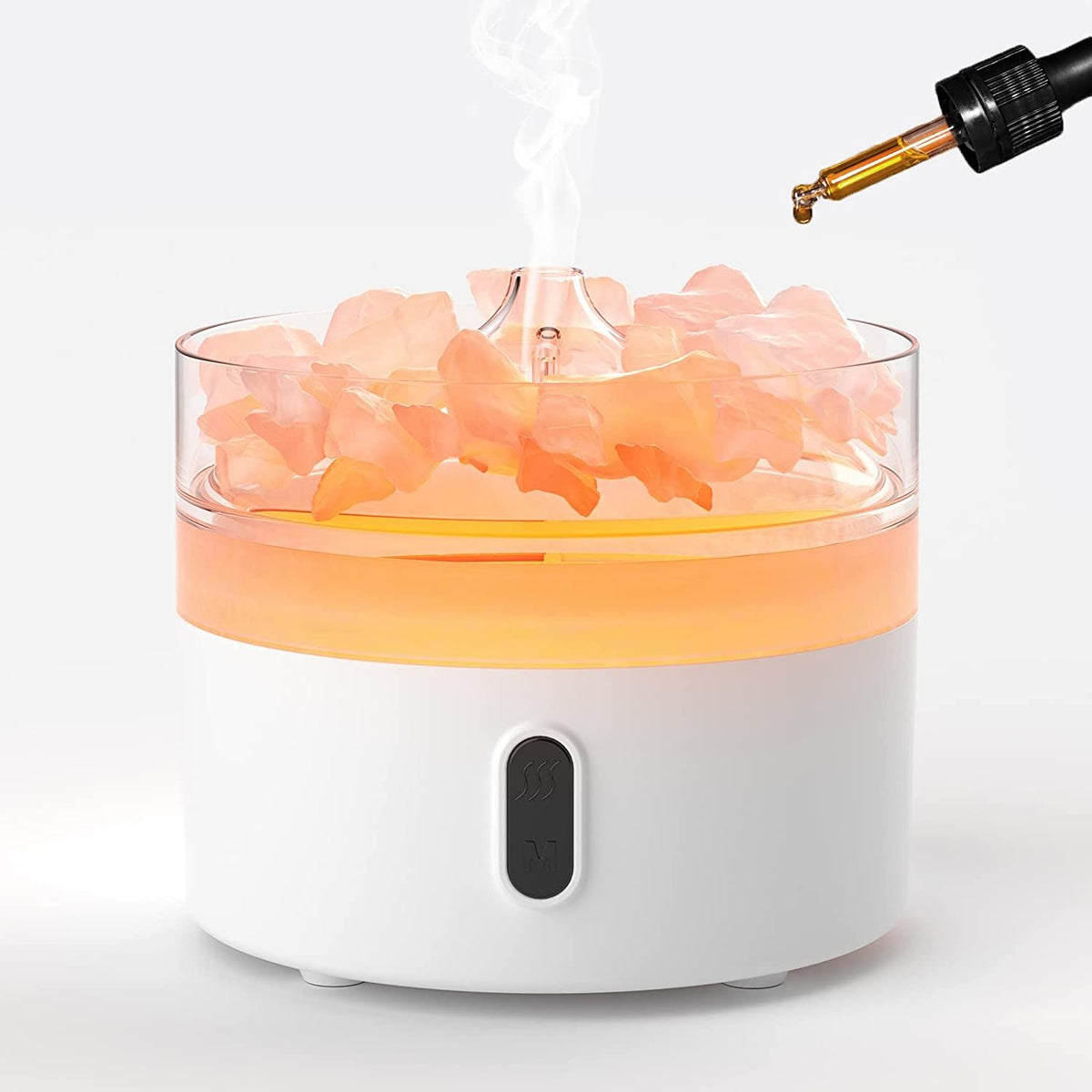 Anibe Lifestyle - Aromadiffusor - Himalayan Salt med nattljus och flammeffekt