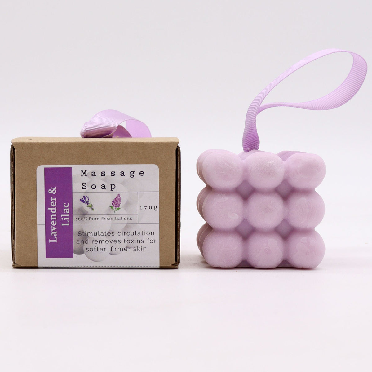 Anibe Lifestyle - Massagetvål i presentförpackning - Lavendel & Syren