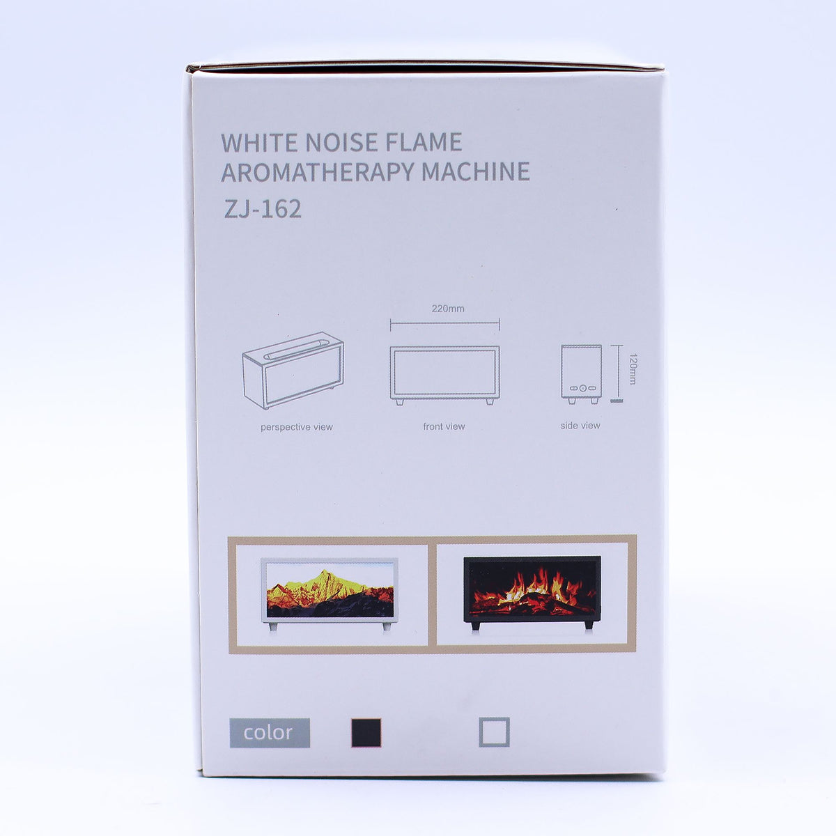 Anibe Lifestyle - Aromadiffusor - Svart med flameffekt, fågelljud och USB