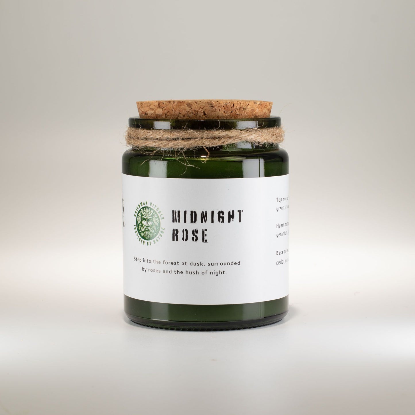 GREENMAN - Woodwick Soy Candle - Midnight Rose
