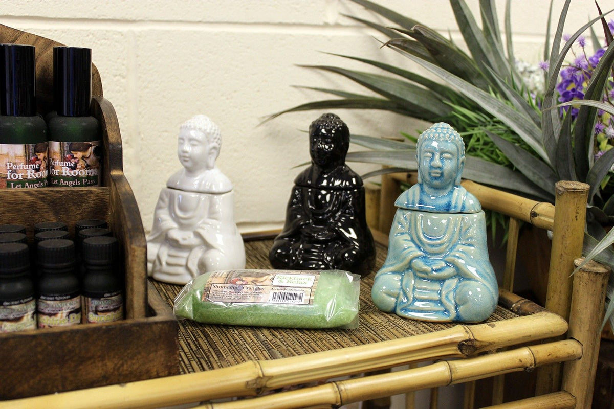 Anibe Lifestyle - Doftlampa - Sittande Buddha Blå