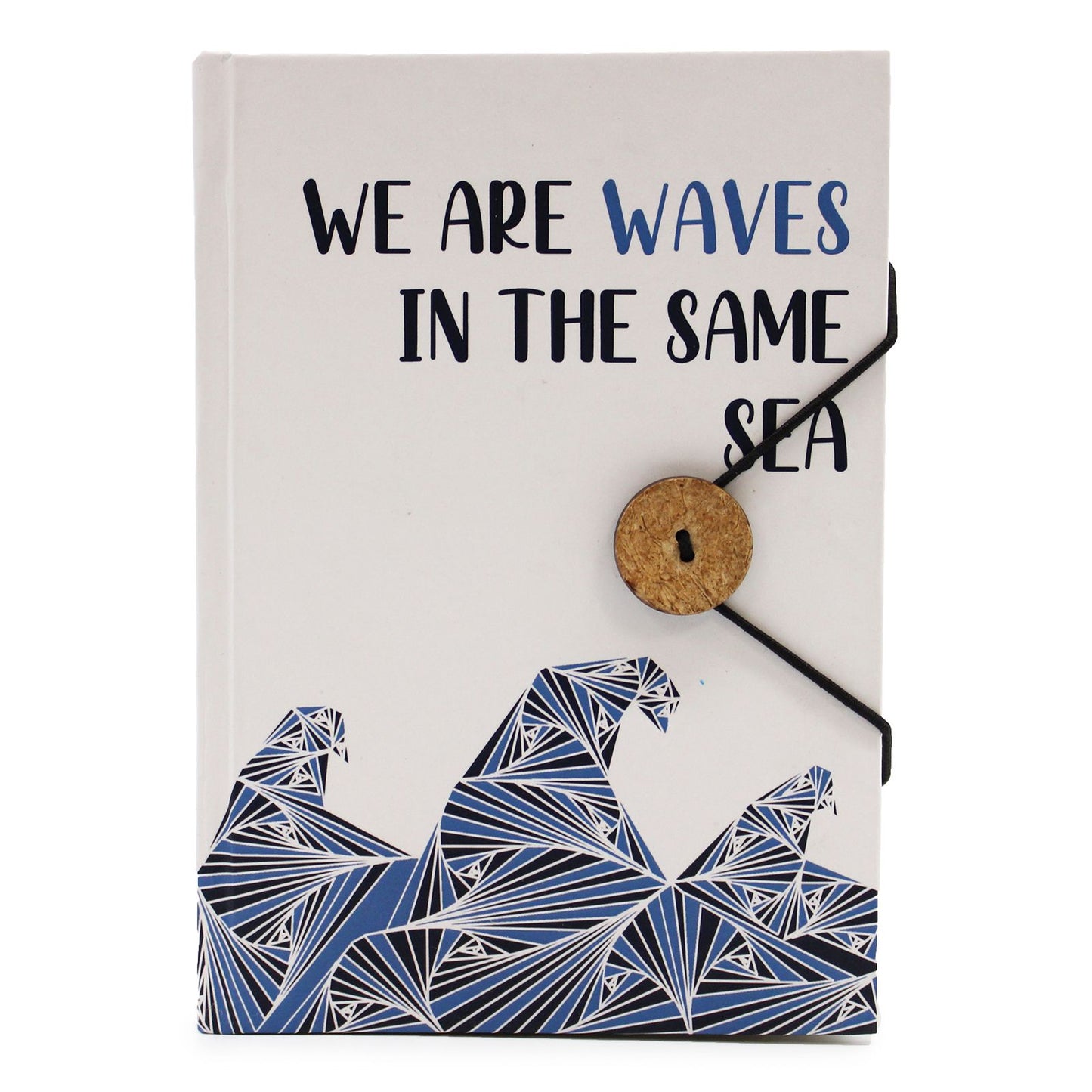 Liten anteckningsbok med rem - Waves in the same sea