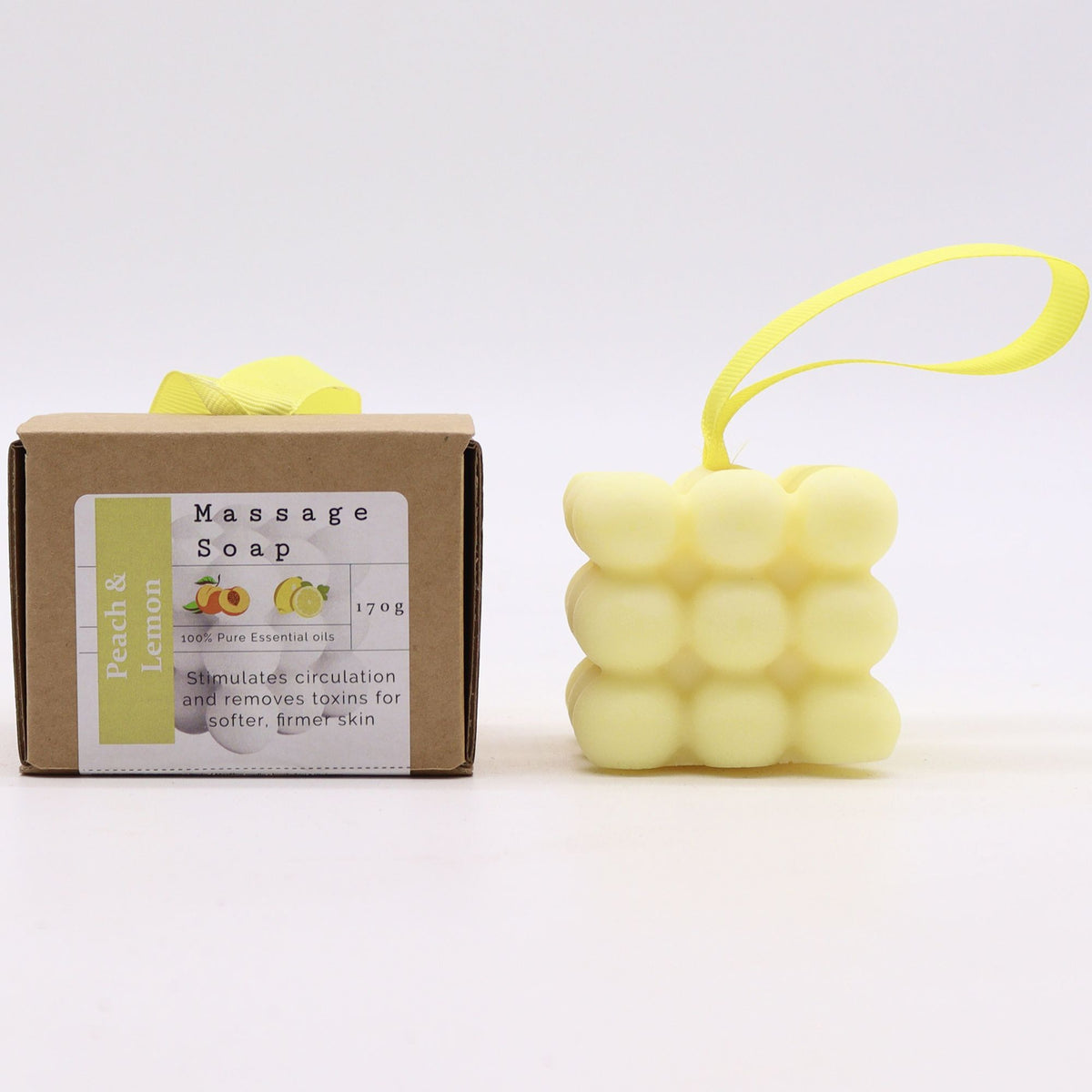 Anibe Lifestyle - Massagetvål i presentförpackning - Persika & Citron