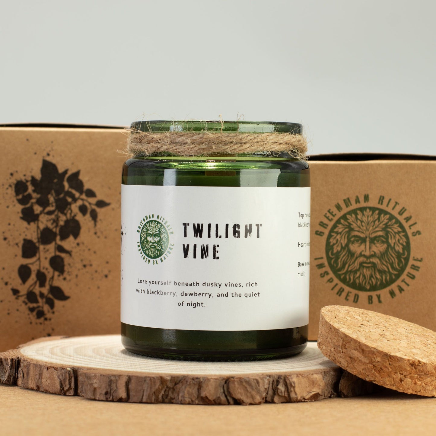 GREENMAN - Woodwick Soy Candle - Twilight Vine