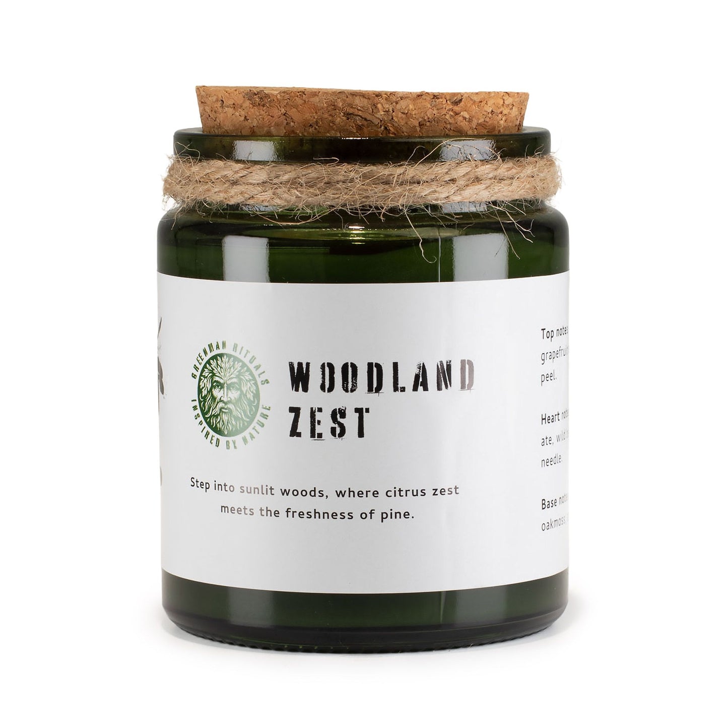 GREENMAN - Woodwick Soy Candle - Woodland Zest