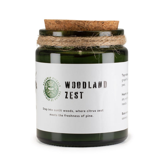 GREENMAN - Woodwick Soy Candle - Woodland Zest