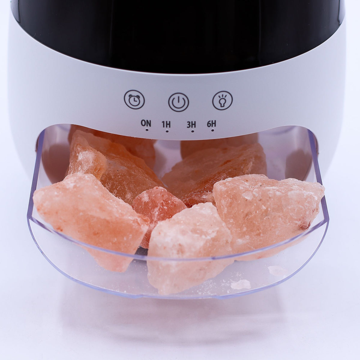 Anibe Lifestyle - Aromadiffusor - Salt Stone med flameffekt - vit - USB och timer