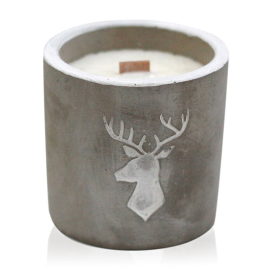 Doftljus i betong – Stag Head – Whiskey & Woodsmoke