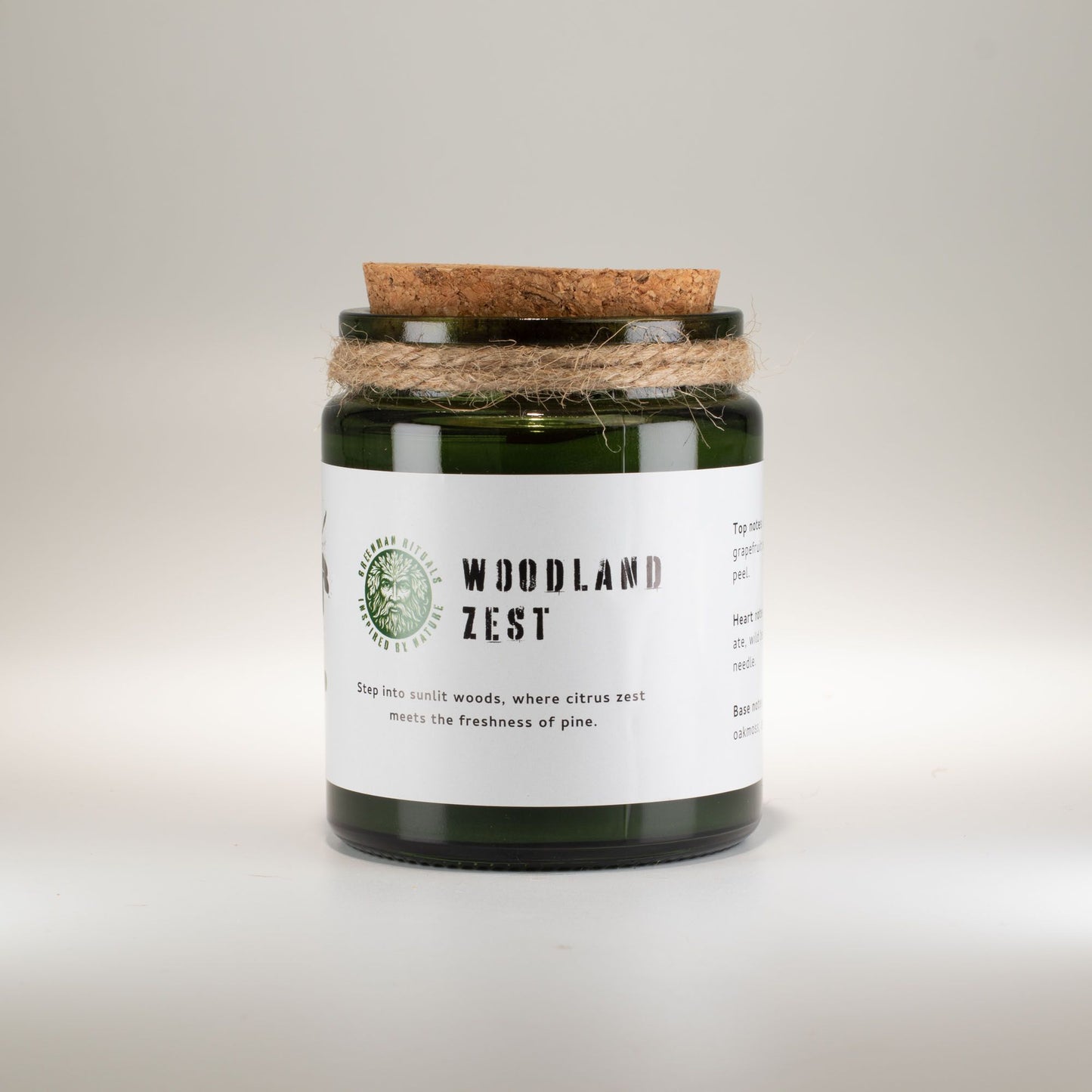 GREENMAN - Woodwick Soy Candle - Woodland Zest