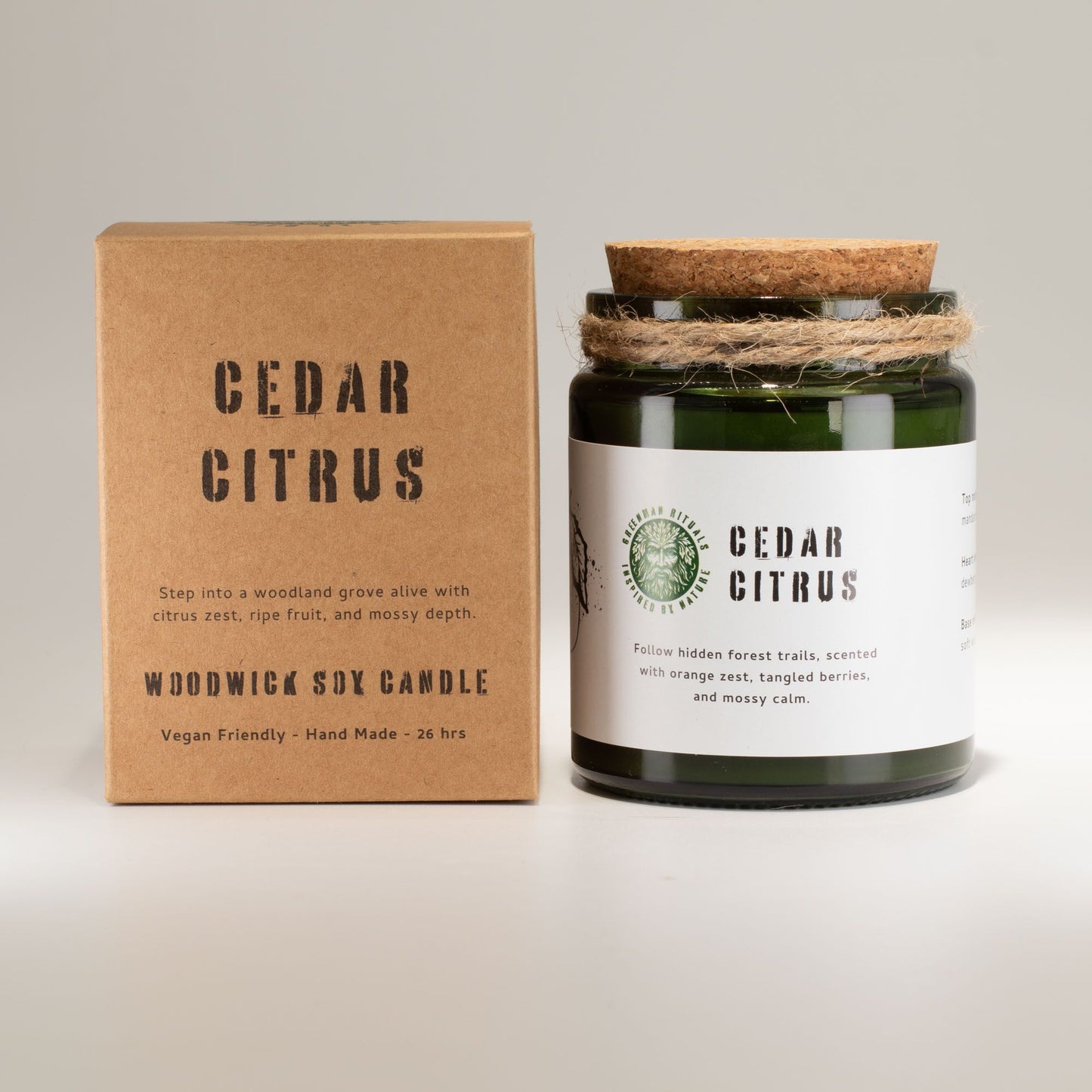 GREENMAN - Woodwick Soy Candle - Forest Resin