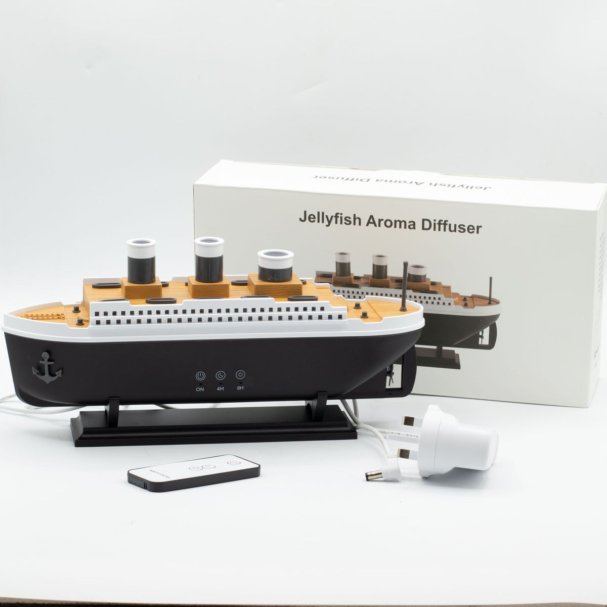 Anibe Lifestyle - Aromadiffusor - Skepp med ångeffekt och färgskiftande LED