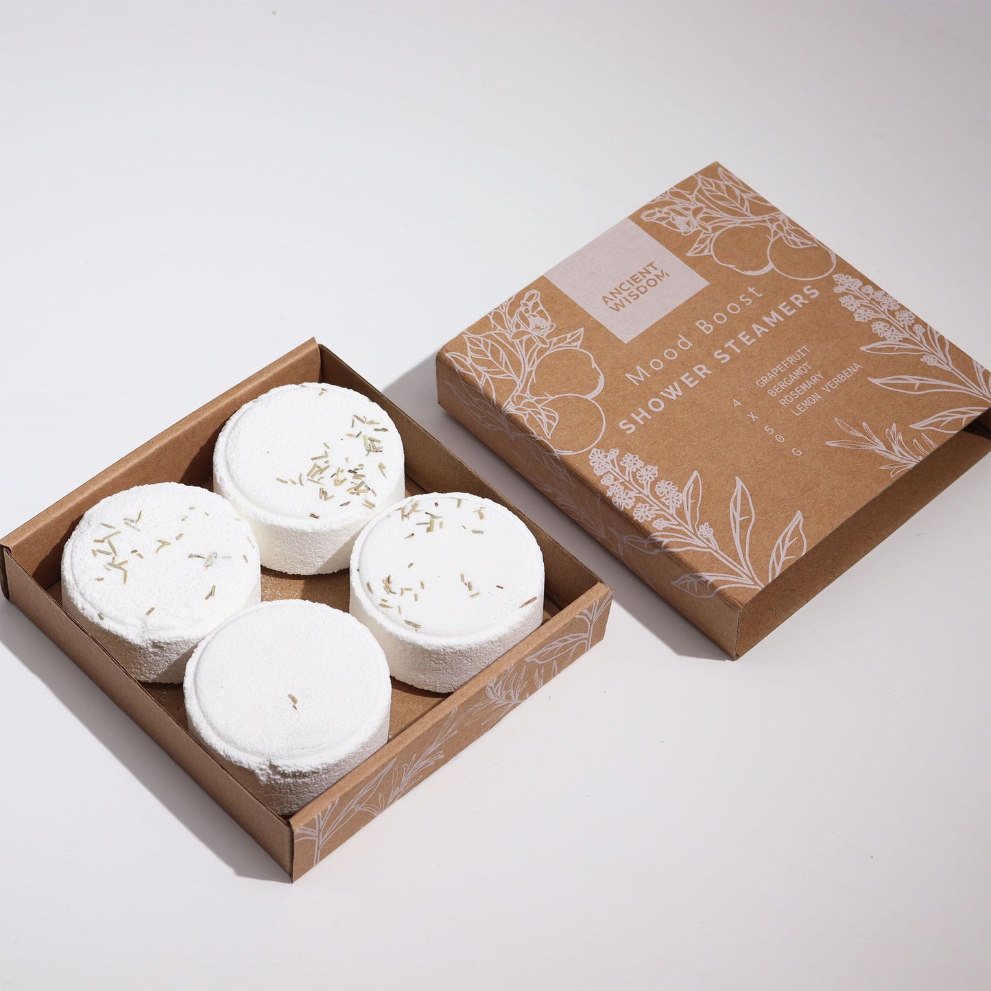 4-pack Zen Duschångare 50 g - Therapy Wellness Quartet - Mood Boost (White)