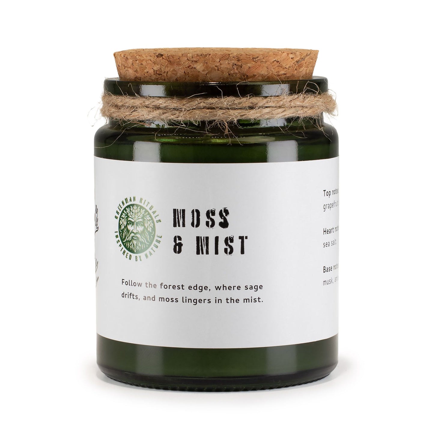 GREENMAN - Woodwick Soy Candle - Moss & Mist