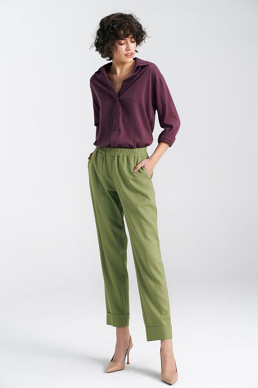 Anibe Lifestyle - Oversized skjortblus i viskos