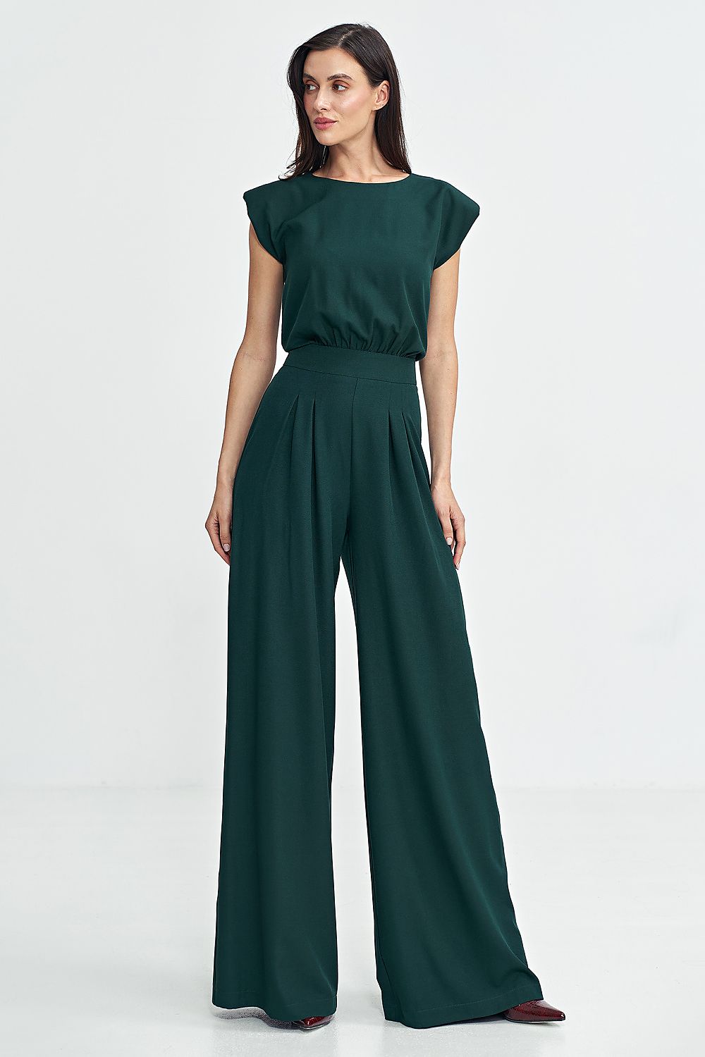 Anibe Lifestyle - Byxdress med palazzo-ben och axelvadd