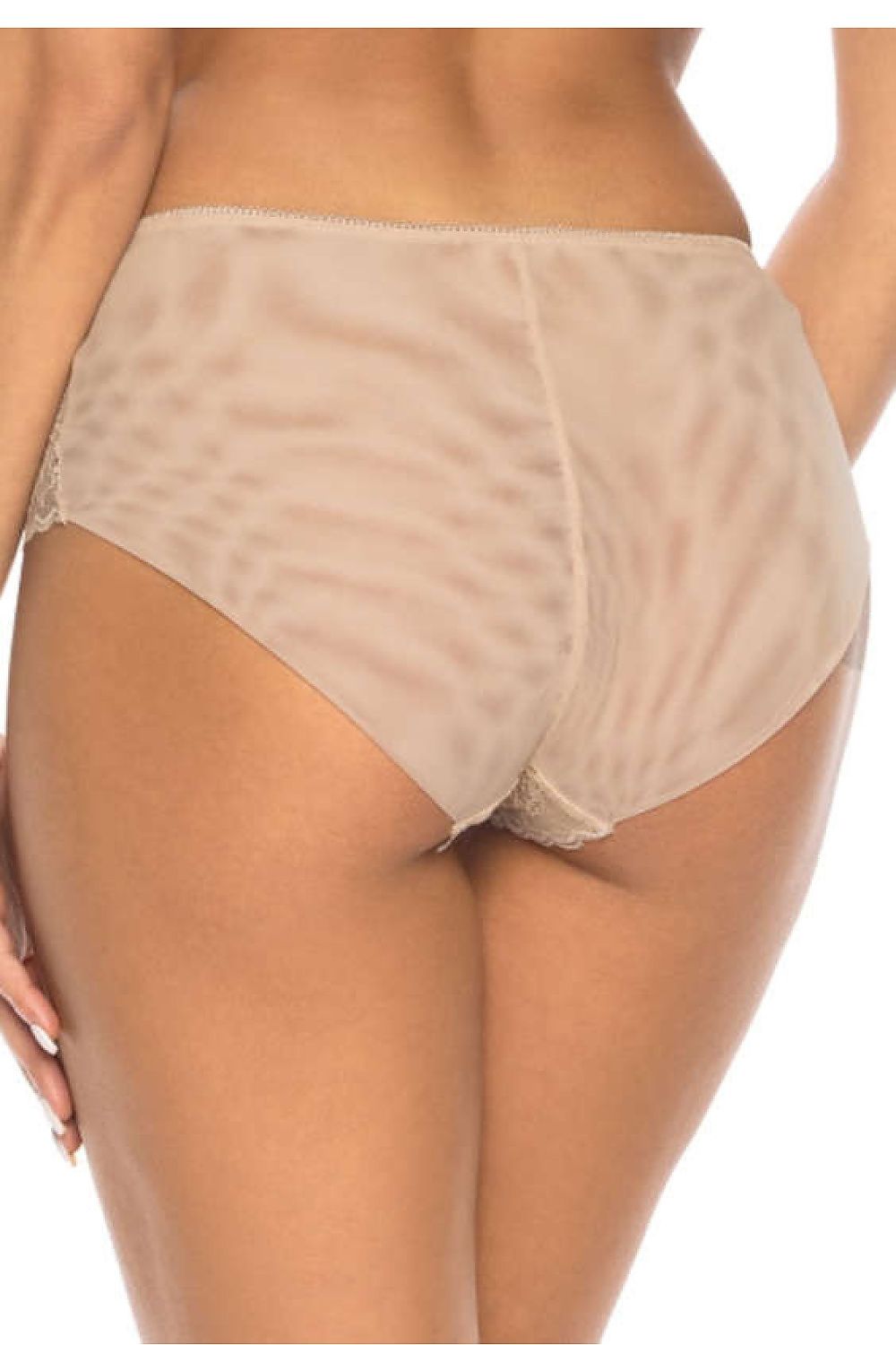 Anibe Lifestyle - Milou - High-waist trosor med spetsframsida och meshbaksida