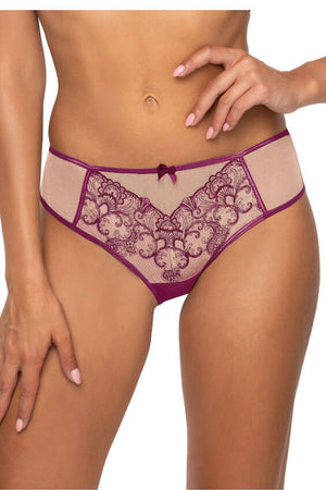Anibe Lifestyle - Maureen - T-backs i mesh med kontrastbroderi