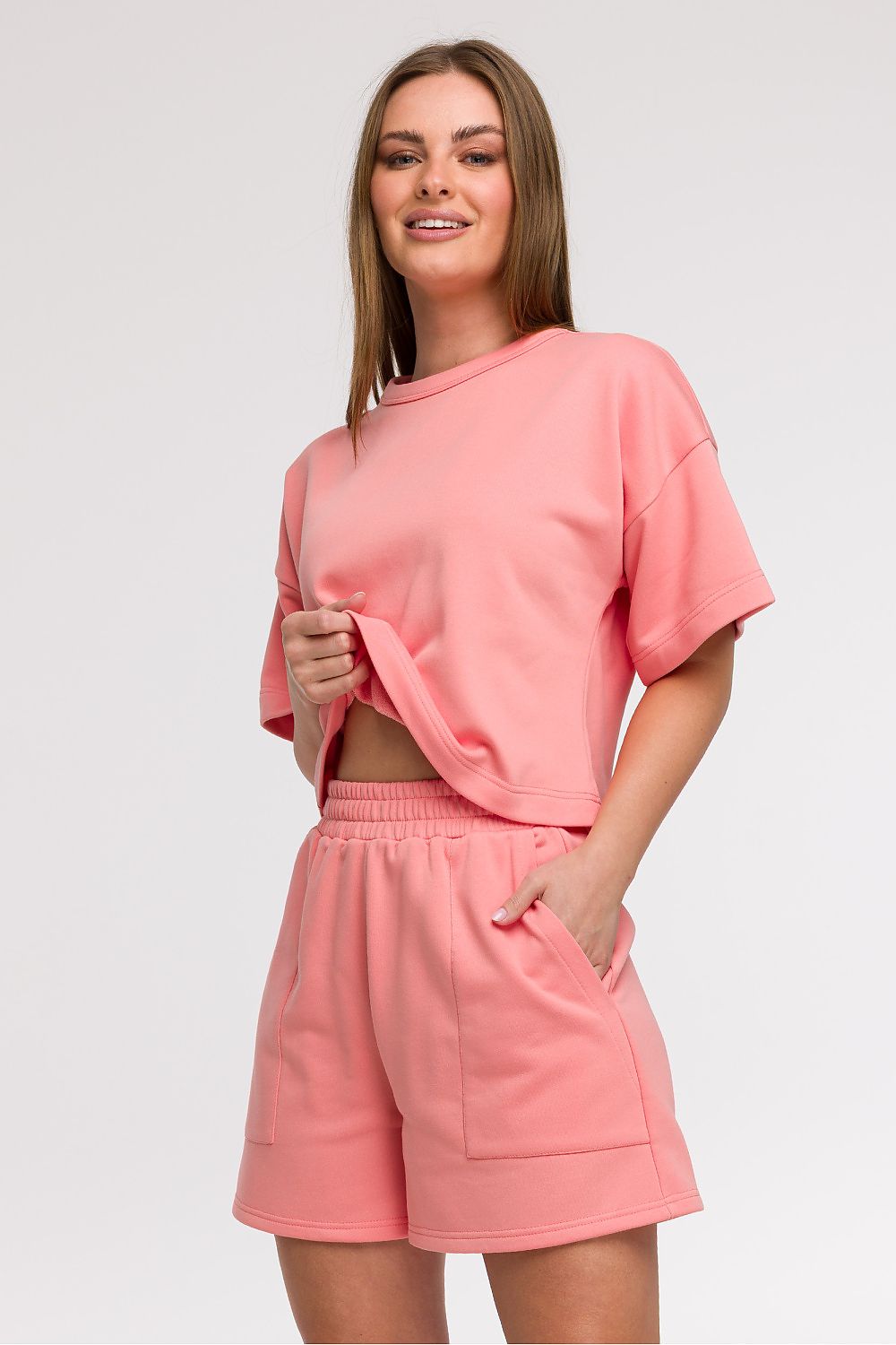 Anibe Lifestyle - Shorts med high-waist och framfickor