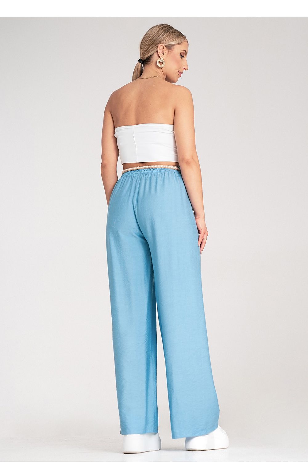 Anibe Lifestyle - Bohobyxor i viskos med flätat skärp