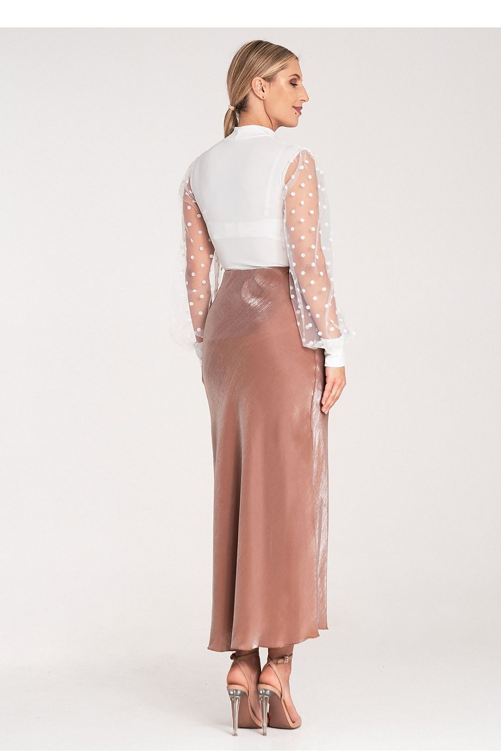 Anibe Lifestyle - Satinkjol med elastisk midja
