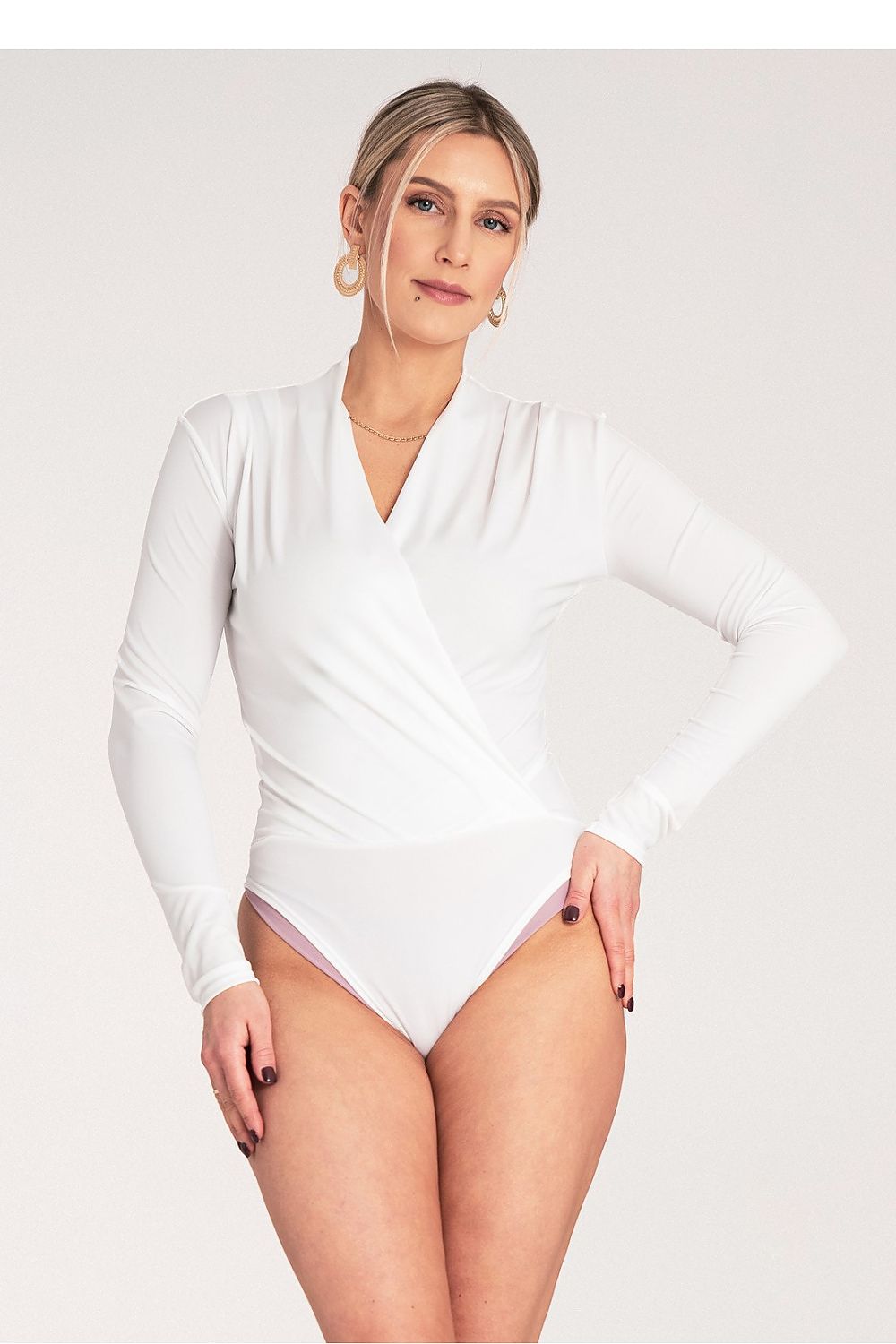 Anibe Lifestyle - Body med kuvertringning och lång ärm