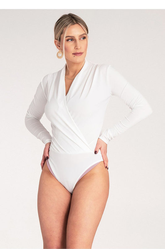 Anibe Lifestyle - Body med kuvertringning och lång ärm