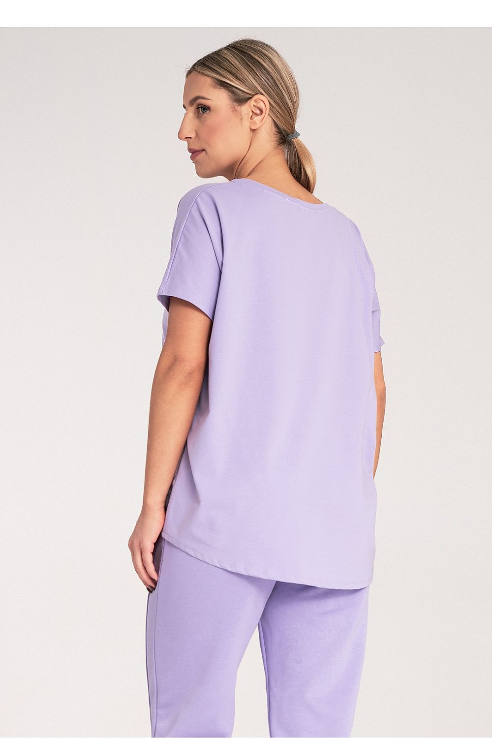 Anibe Lifestyle - Oversize t-shirt med rund hals och kort ärm