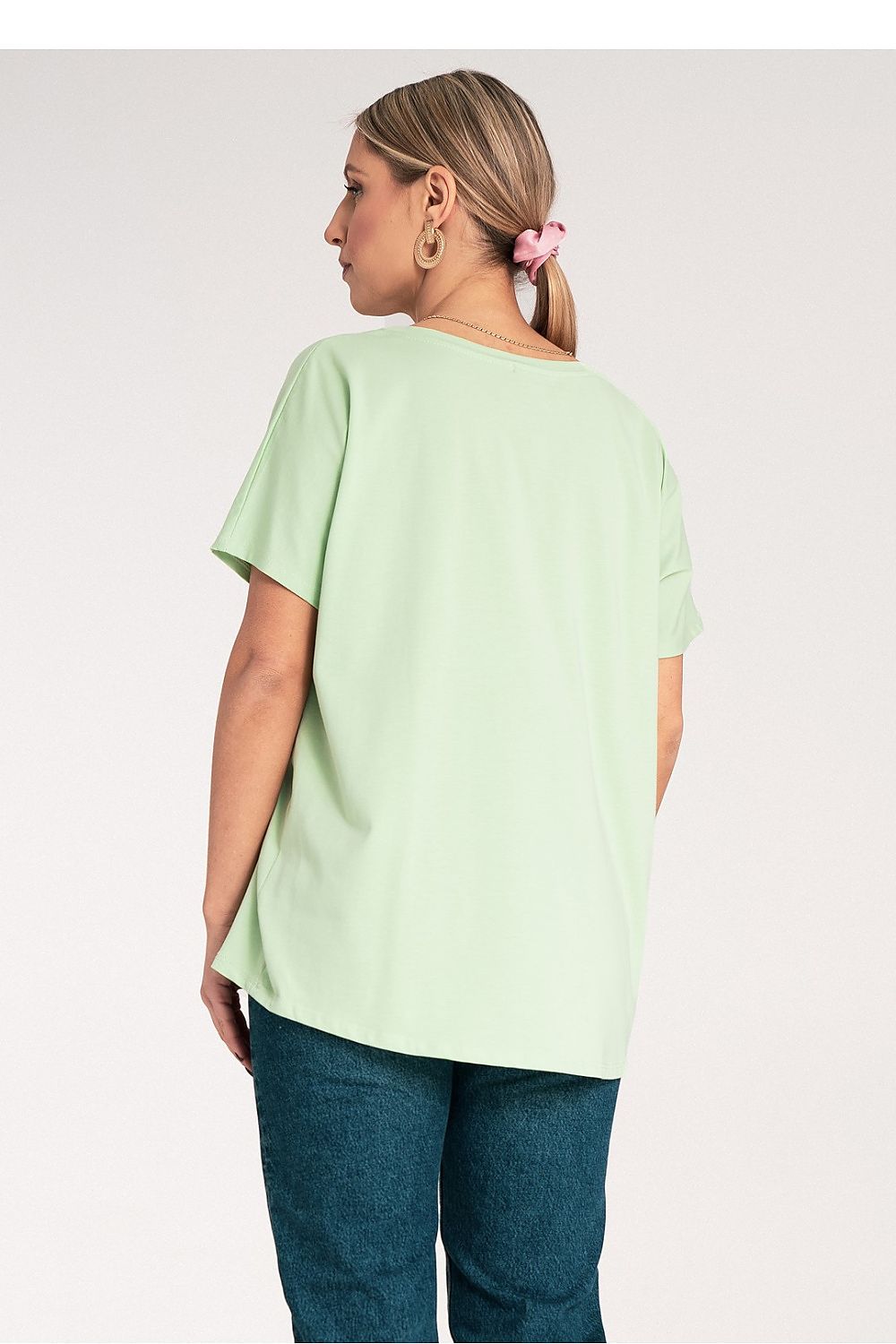Anibe Lifestyle - Oversize t-shirt med rund hals och kort ärm