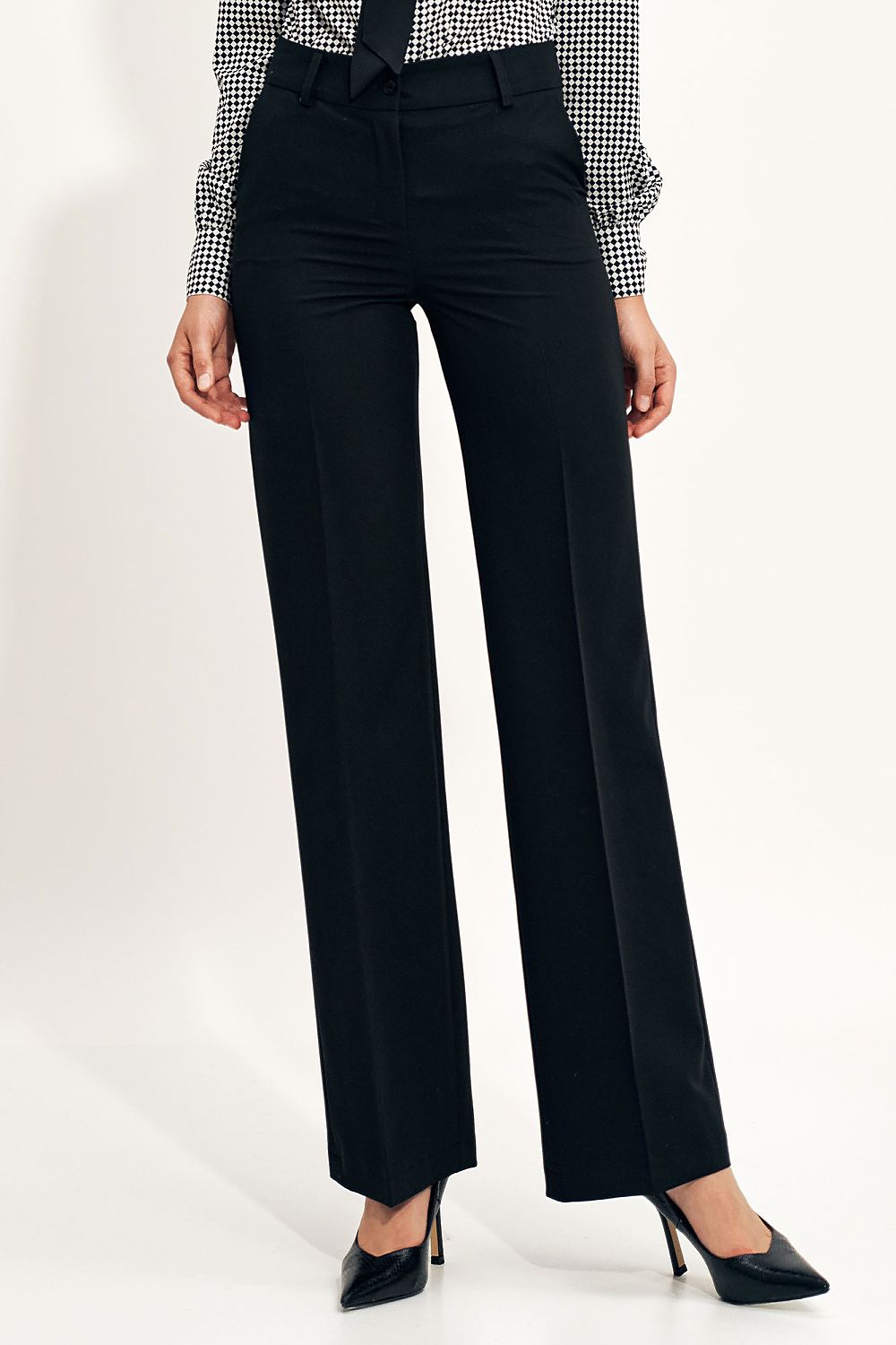 Anibe Lifestyle - Wide leg-byxor med hög midja