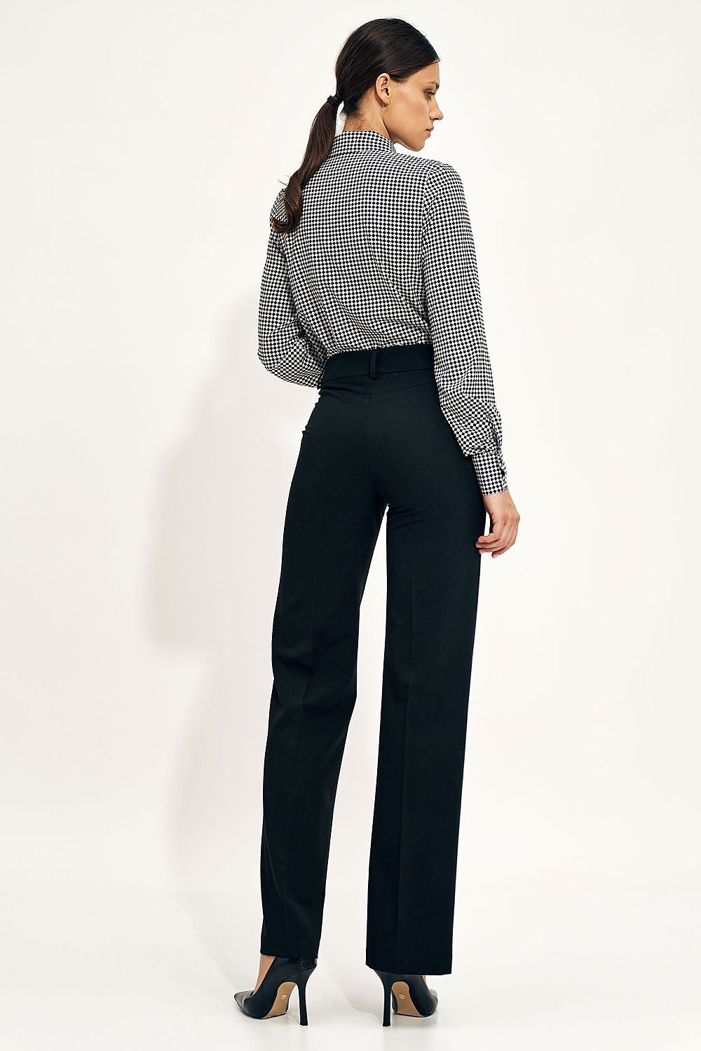 Anibe Lifestyle - Wide leg-byxor med hög midja