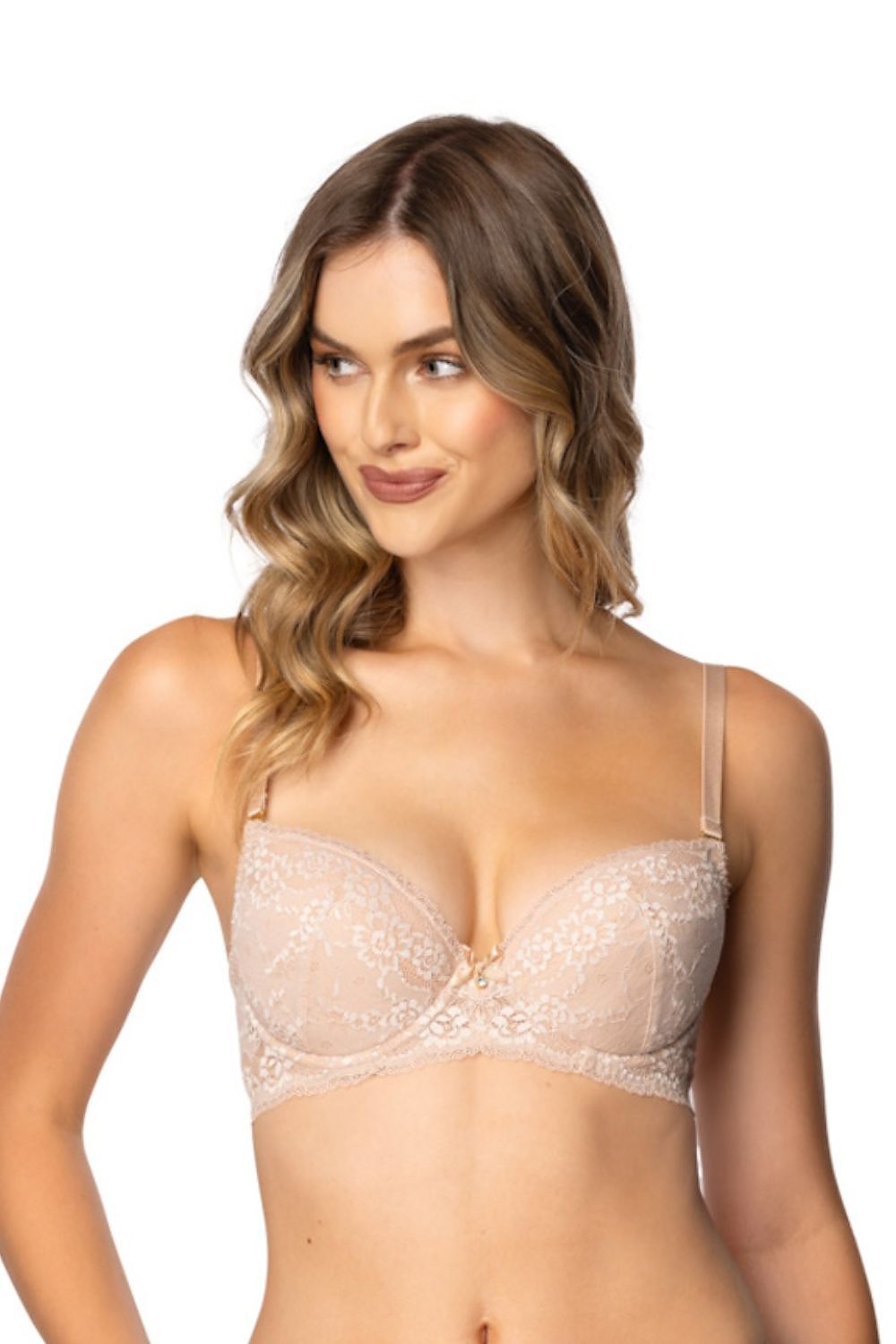 Anibe Lifestyle - Sonnet - Push up-behå i beige spets