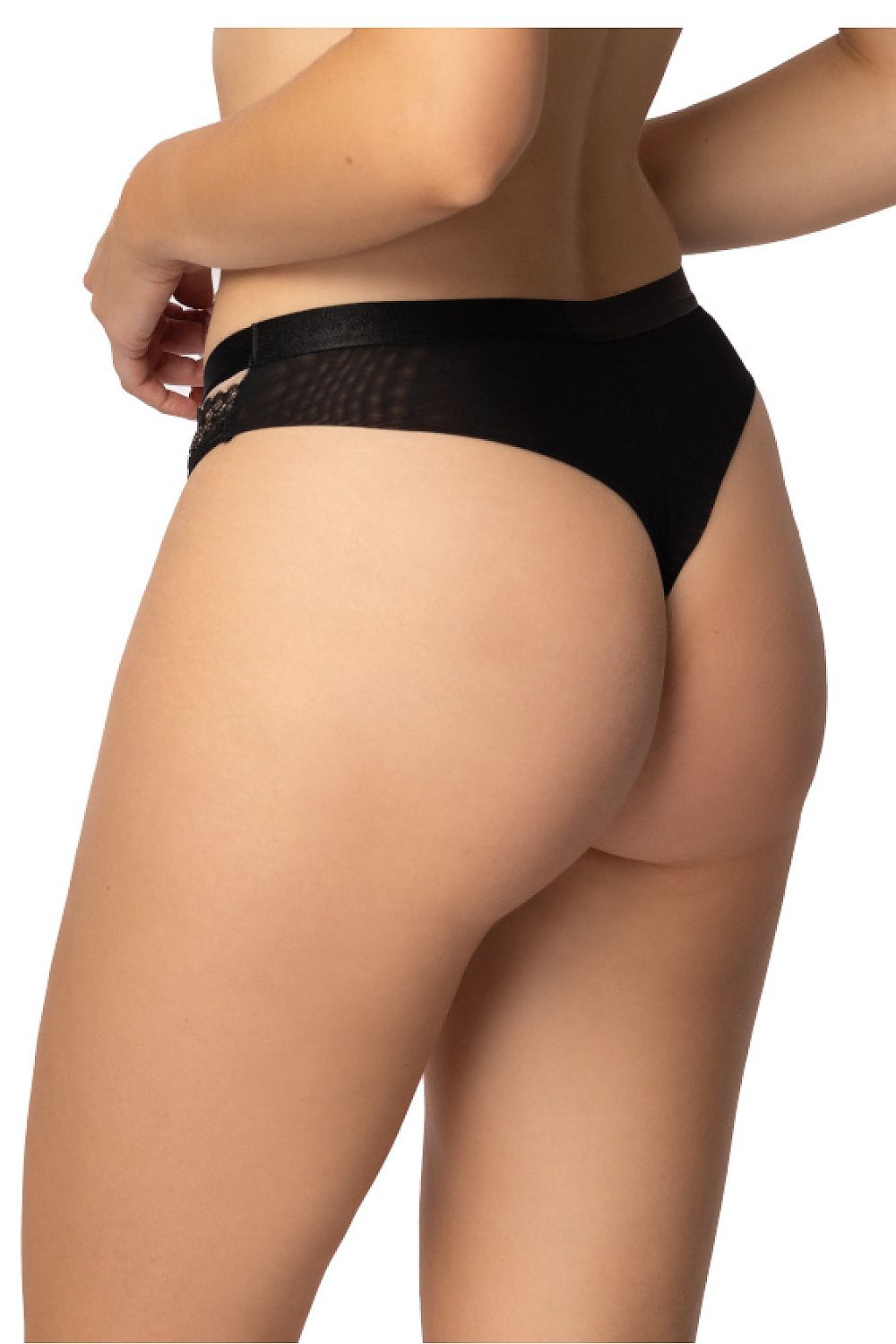 Anibe Lifestyle - Zoya - T-backs i sensuell spets med genomskinliga insatser