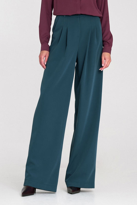 Anibe Lifestyle - Wide leg-byxor med hög midja