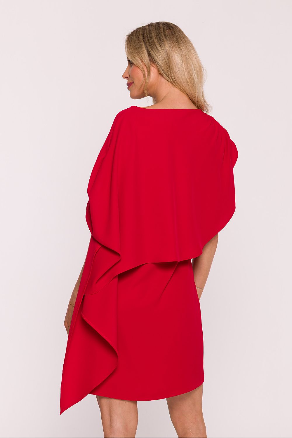 Anibe Lifestyle - Cocktailklänning med asymmetrisk cape