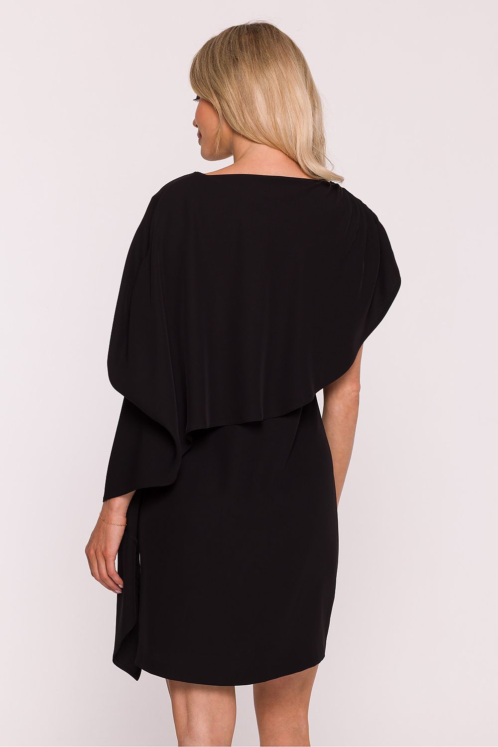 Anibe Lifestyle - Cocktailklänning med asymmetrisk cape