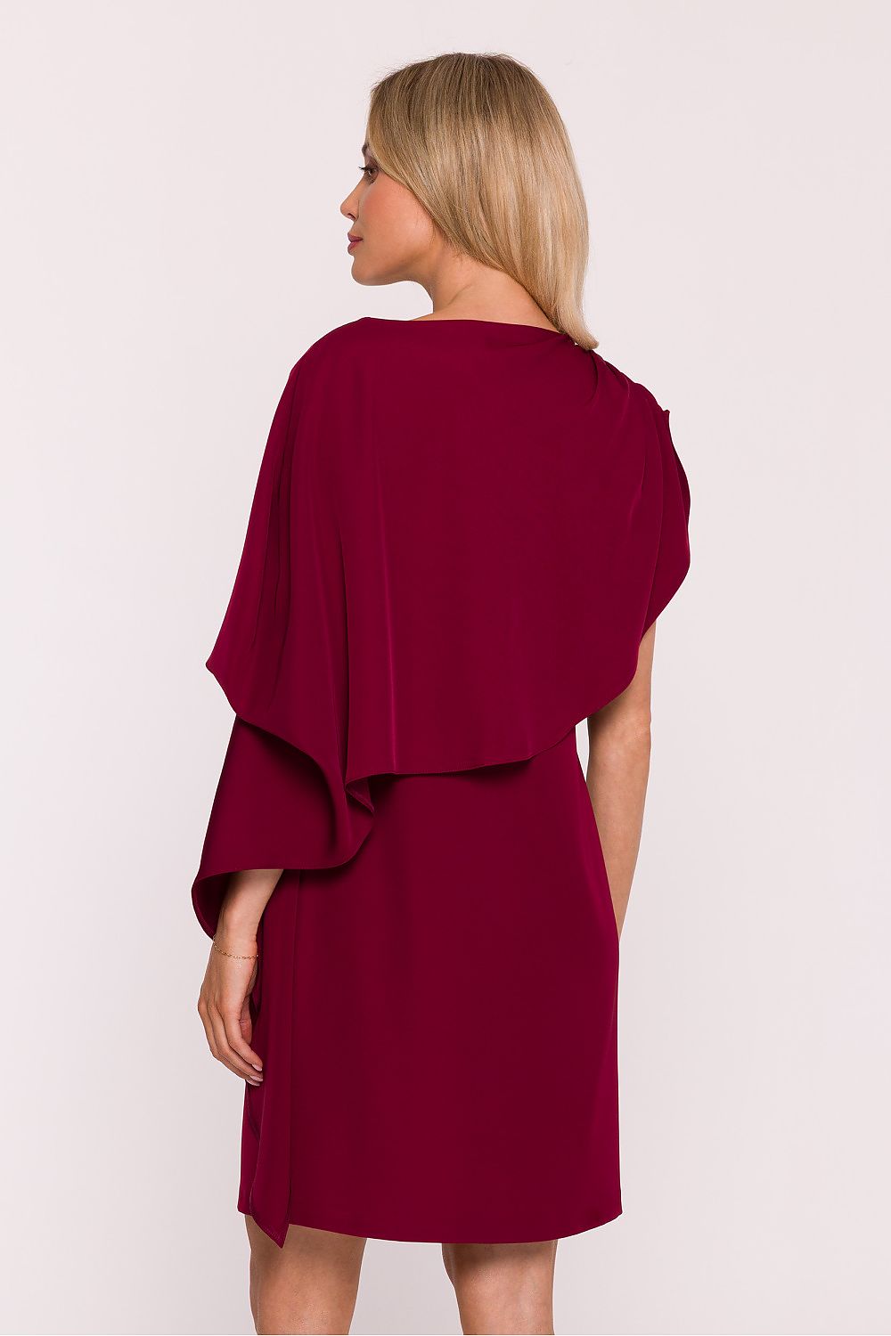 Anibe Lifestyle - Cocktailklänning med asymmetrisk cape