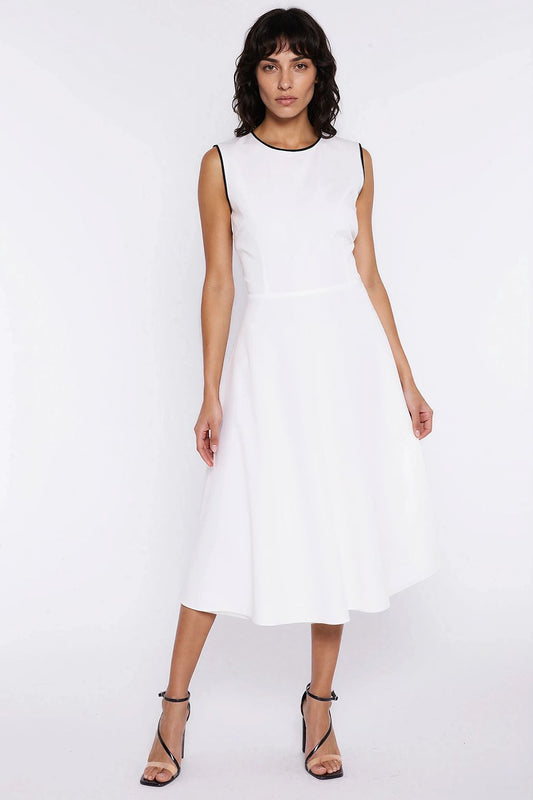 Anibe Lifestyle - Ärmlös midiklänning med utsvängd kjol