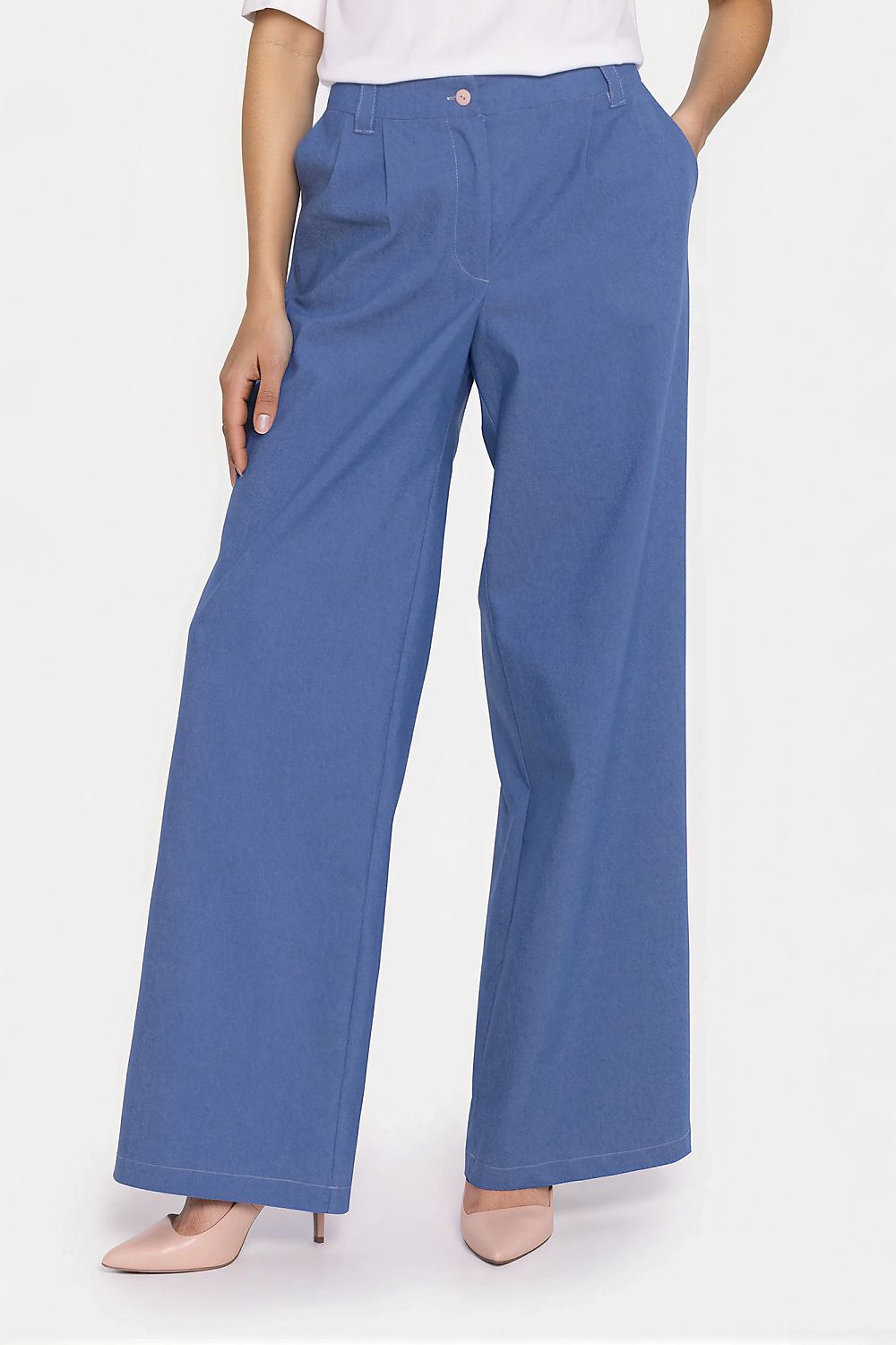Anibe Lifestyle - Jeans med ledig passform och vida ben