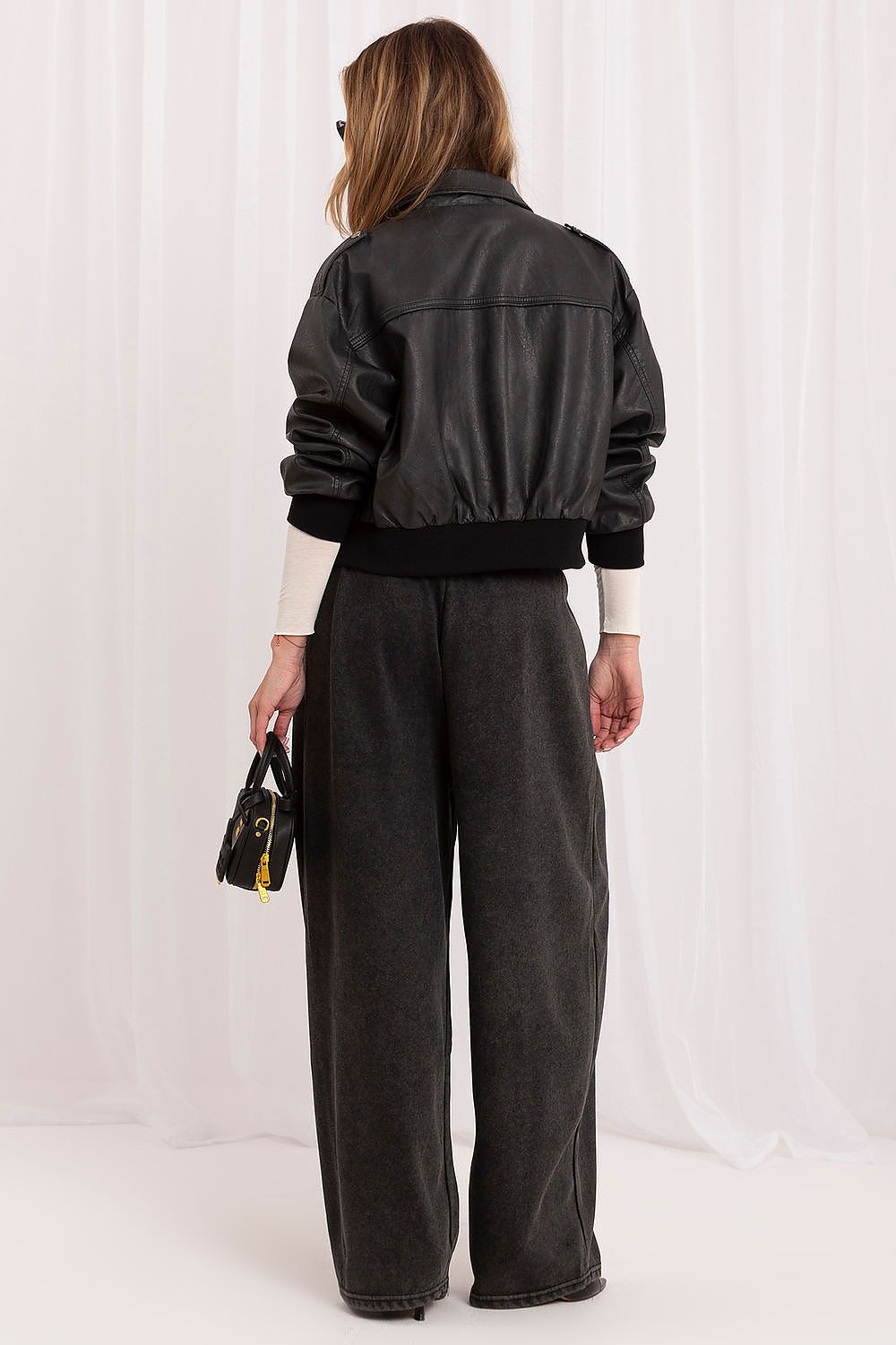 Anibe Lifestyle - Mjukisbyxor med high-waist och vida ben