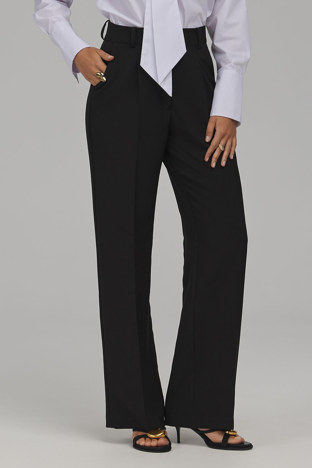 Anibe Lifestyle - Byxor med high-waist och rak passform