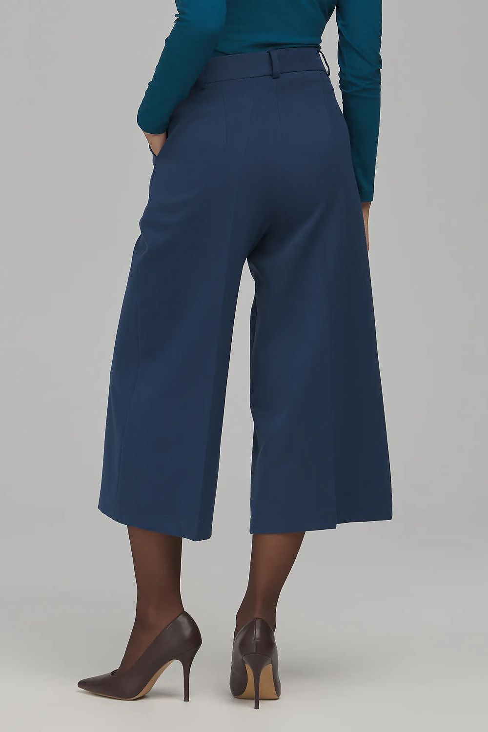 Anibe Lifestyle - Byxor med high-waist och wide leg i cropped modell