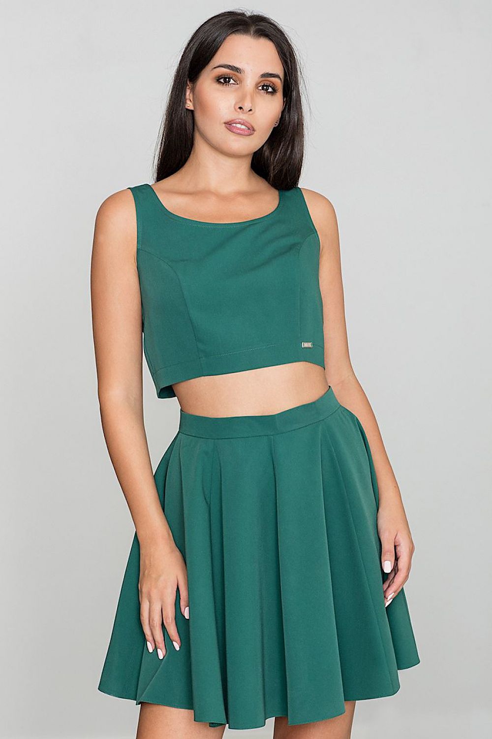 Anibe Lifestyle - Set med croptop och utsvängd kjol