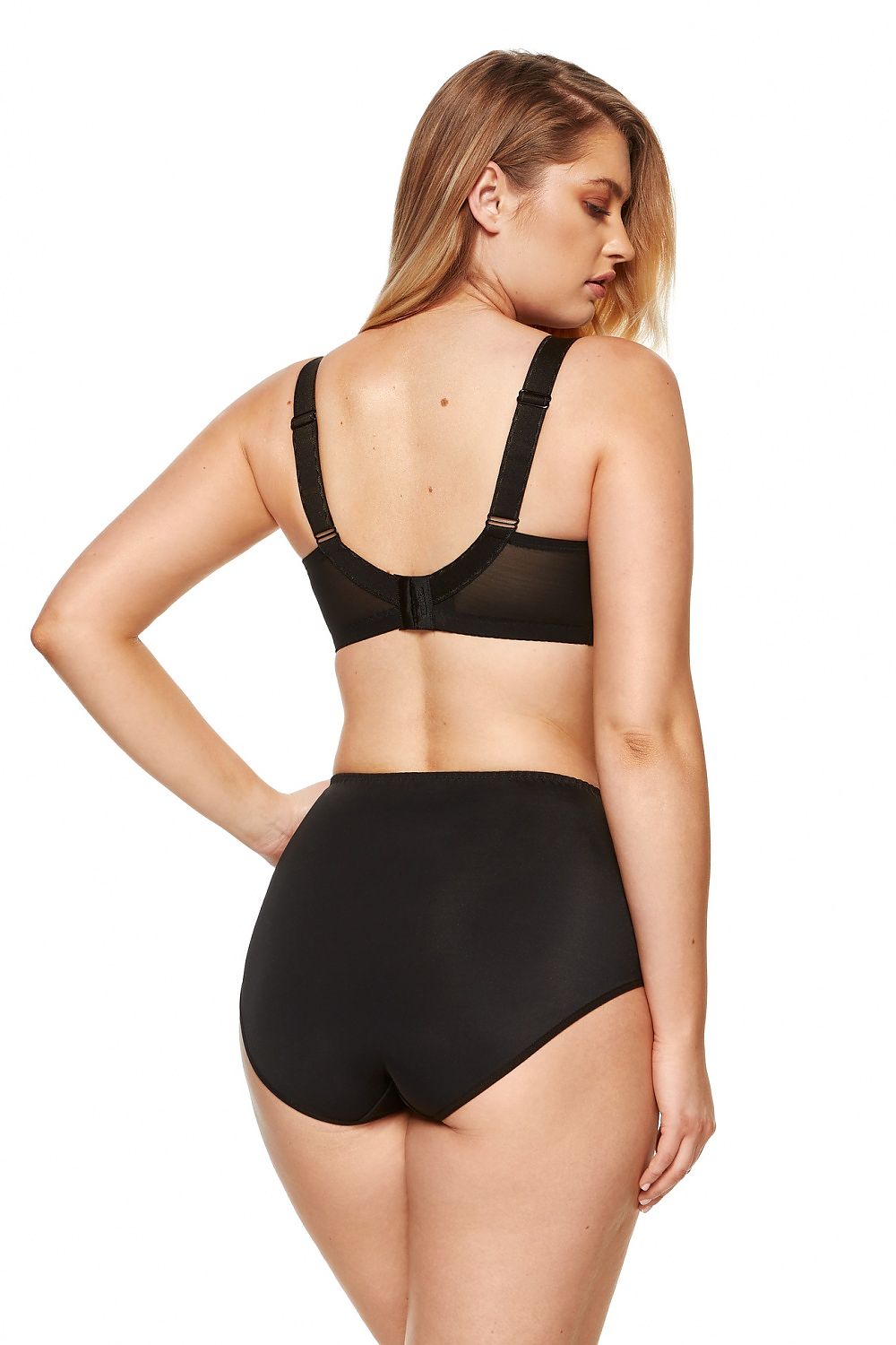 Anibe Lifestyle - High-waist trosor i elastiskt tyll och mjuk stickad tygkvalitet