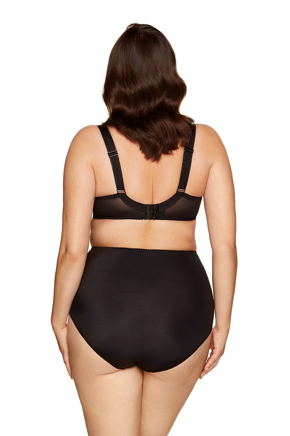 Anibe Lifestyle - High-waist trosor i elastiskt tyll och mjuk stickad tygkvalitet