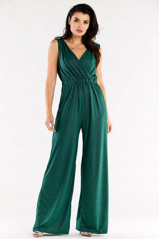 Anibe Lifestyle - Glittrande byxdress med vida ben